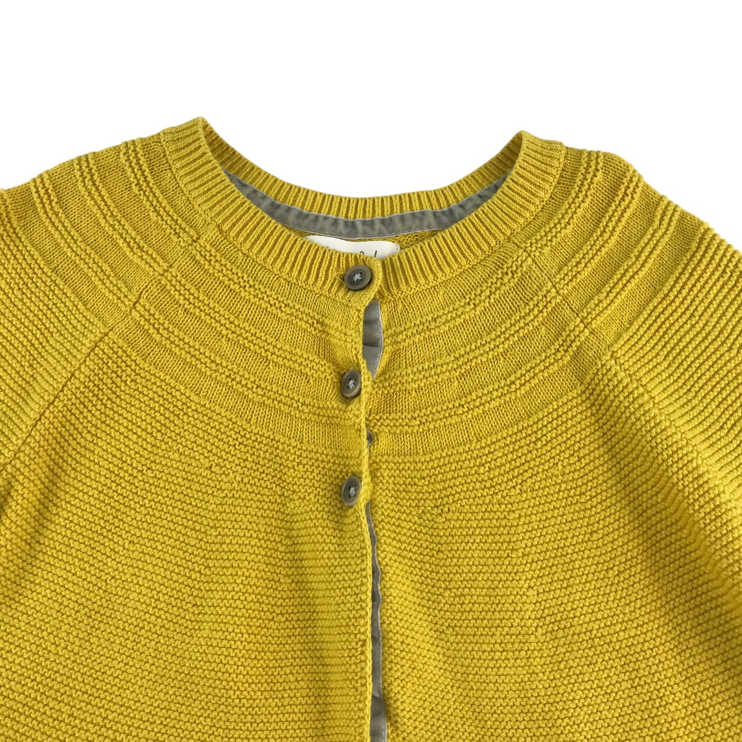 Boden cardigan 5-6 years yellow round neckline