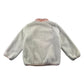 Nutmeg fleece 5-6 years white and peachy warm button up neck