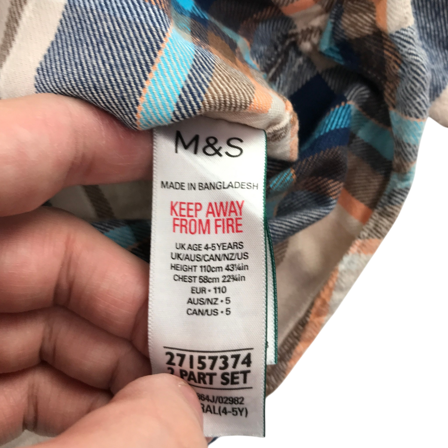 M&S 4-5 years beige shirt