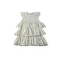 Breeze Girls blouse 4-5 years white long dress style tiered lace layered sleeveless