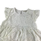Breeze Girls blouse 4-5 years white long dress style tiered lace layered sleeveless