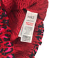 M&S blouse 8-9 years red leopard spot pattern box neckline