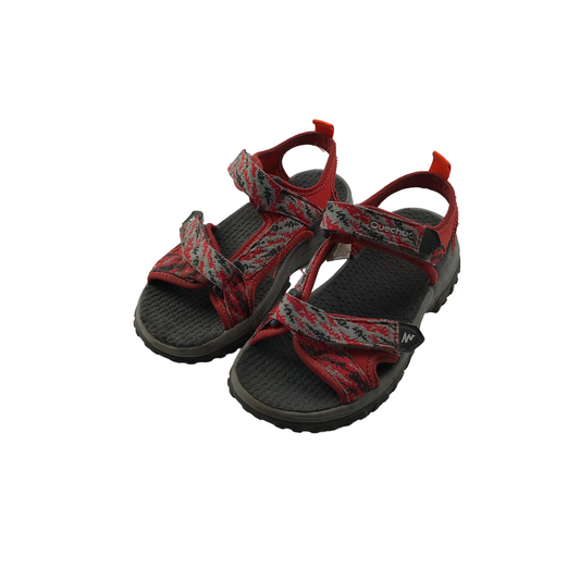 Decathlon Red Walking Sandals Shoe Size 13C Junior