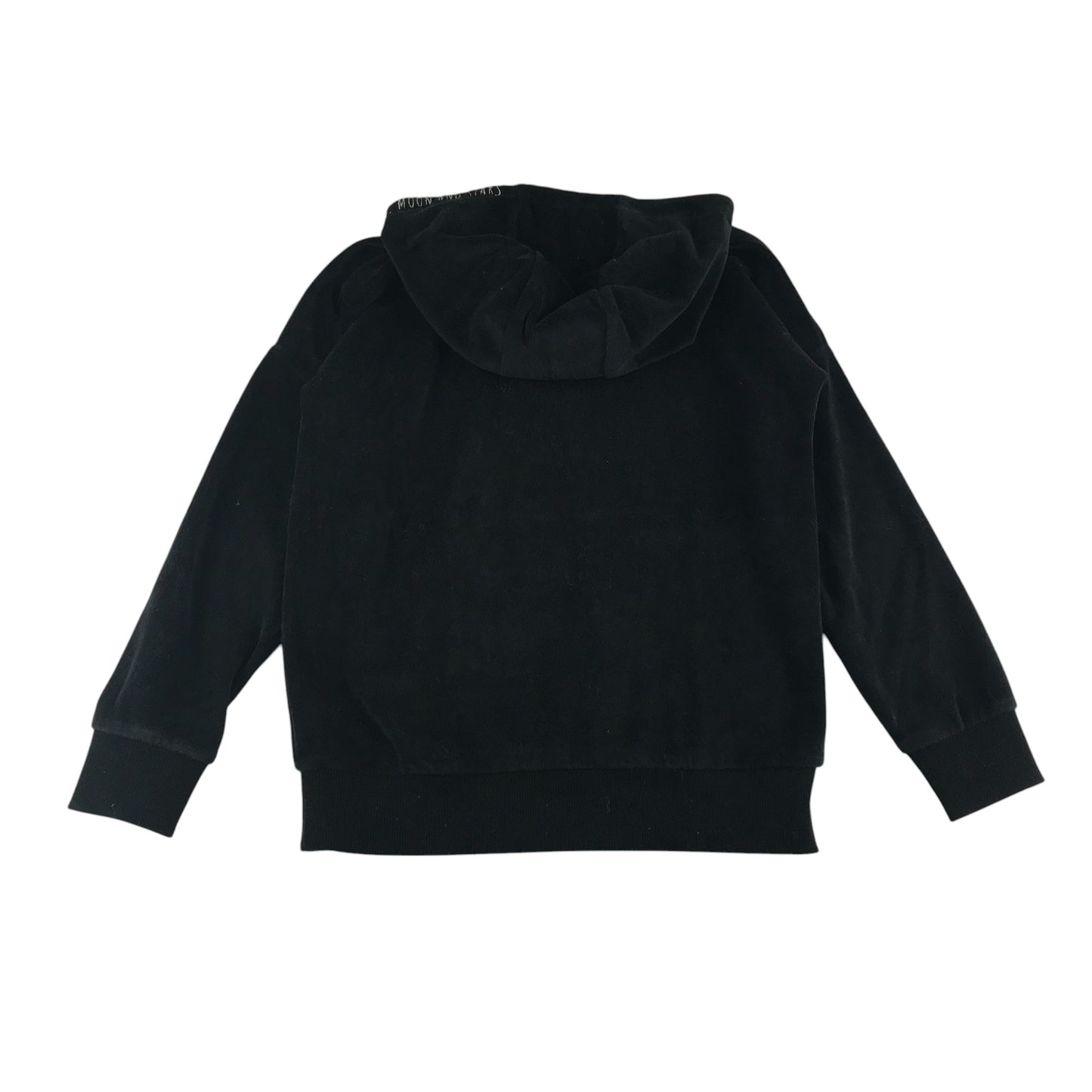 Tu hoodie 9-10 years black sequin starry velour