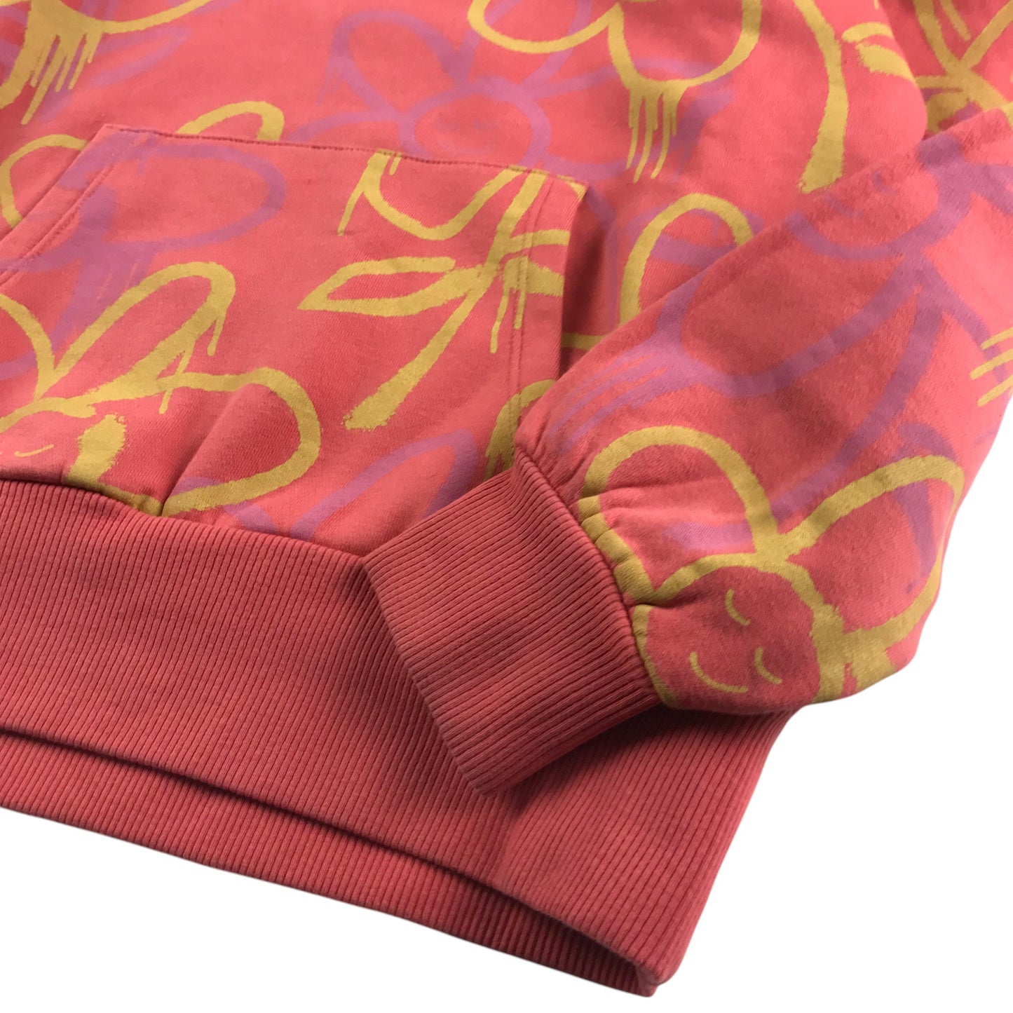 Next hoodie 9-10 years peachy pink floral pattern