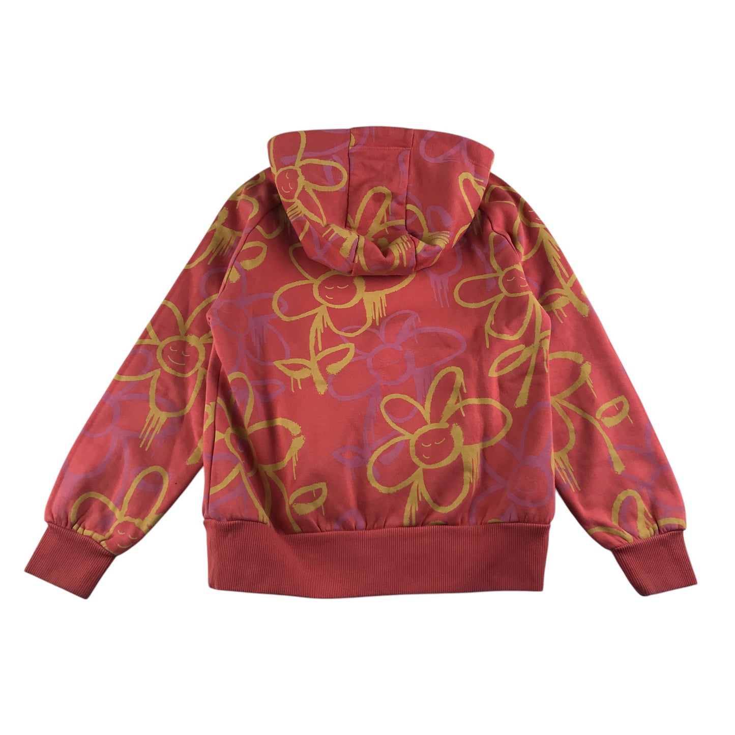 Next hoodie 9-10 years peachy pink floral pattern