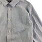 Matalan Shirt Age 7 Blue White Stripy Smart Long Sleeve Button Up