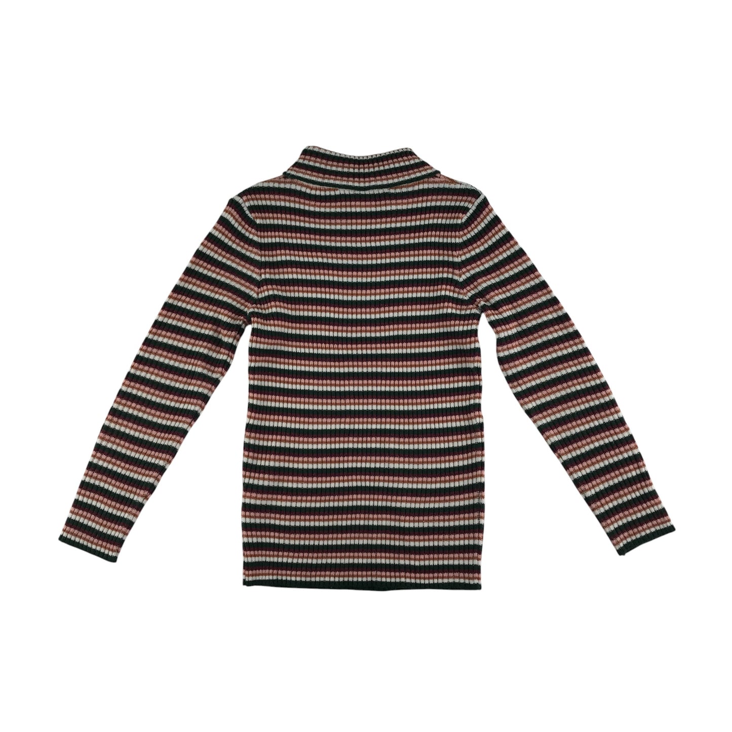 Tu sweater 7-8 years multicoloured stripy turtle-neck