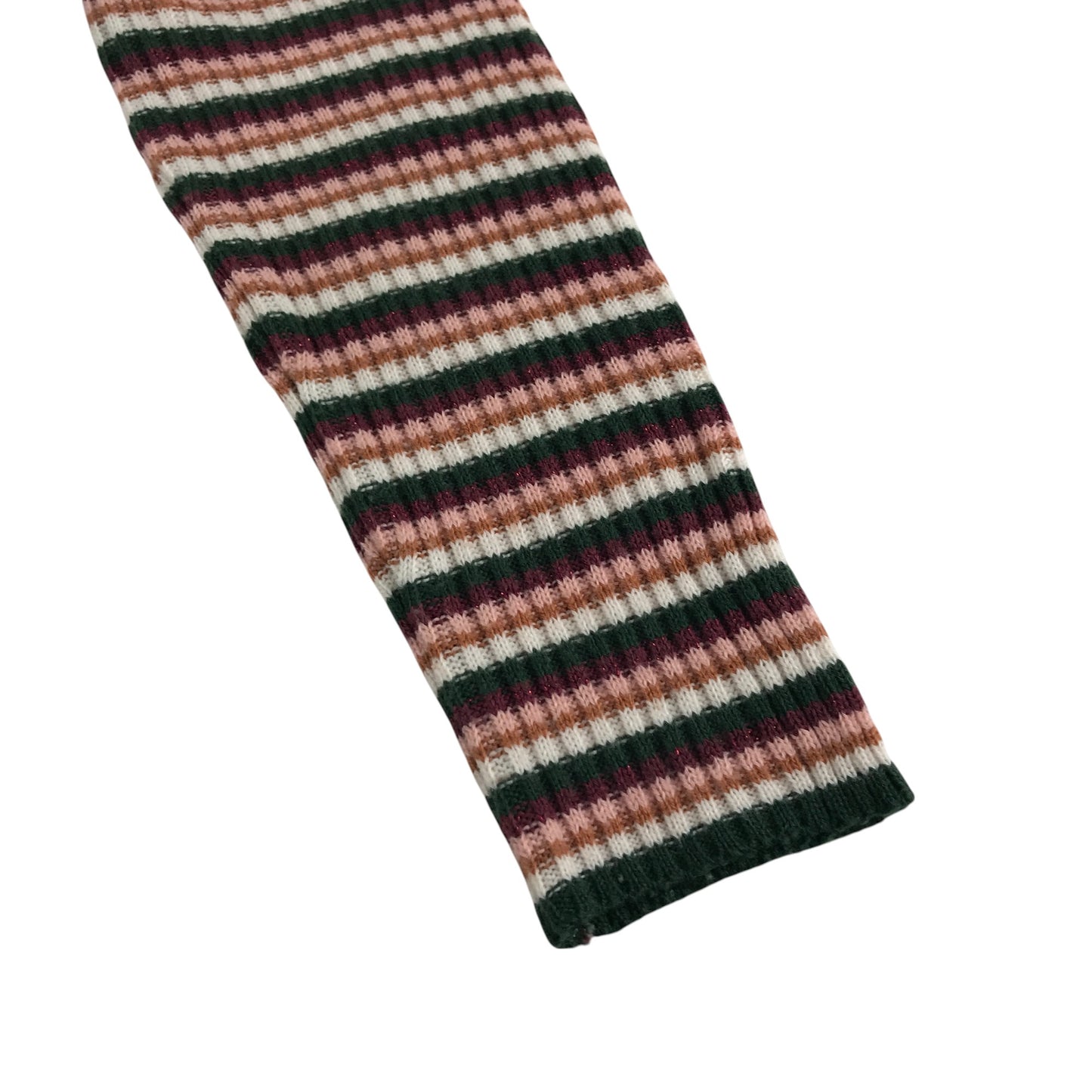 Tu sweater 7-8 years multicoloured stripy turtle-neck