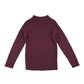 Tu sweater 7-8 years burgundy plain ribbed texture turtle-neck