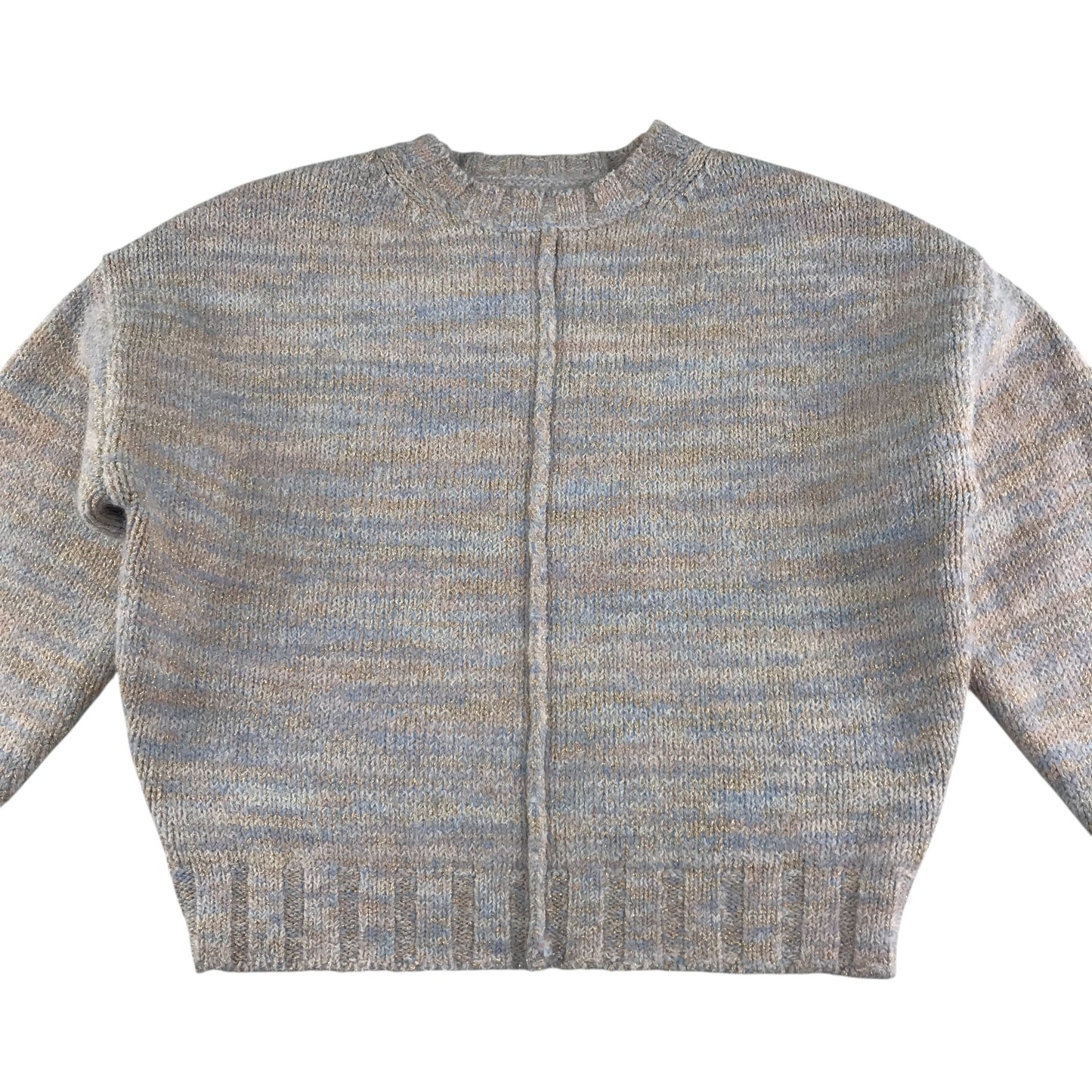 Dunnes Stores sweater 8-9 years grey optical sparkly crewneck