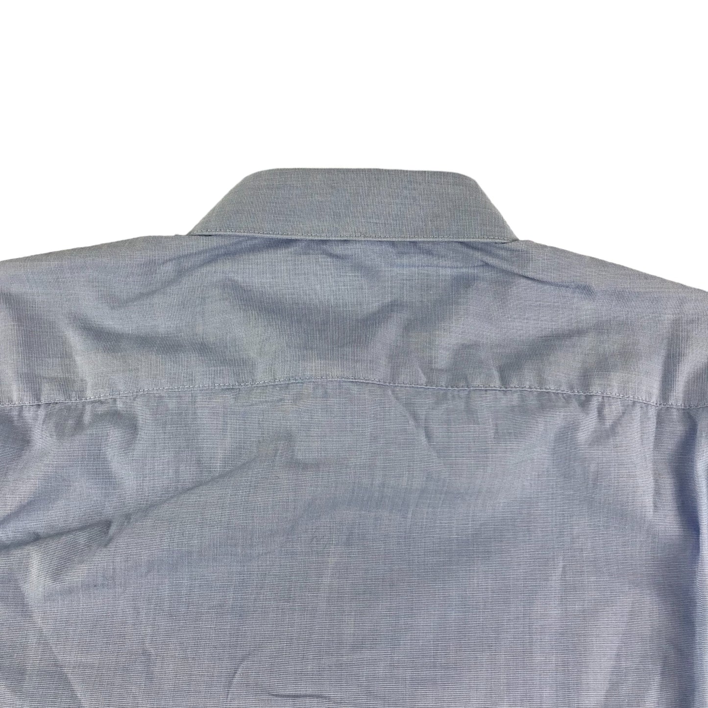 Primark Shirt Size XS Light Blue 14-15.5in Collar Slim Fit Button Up Cotton