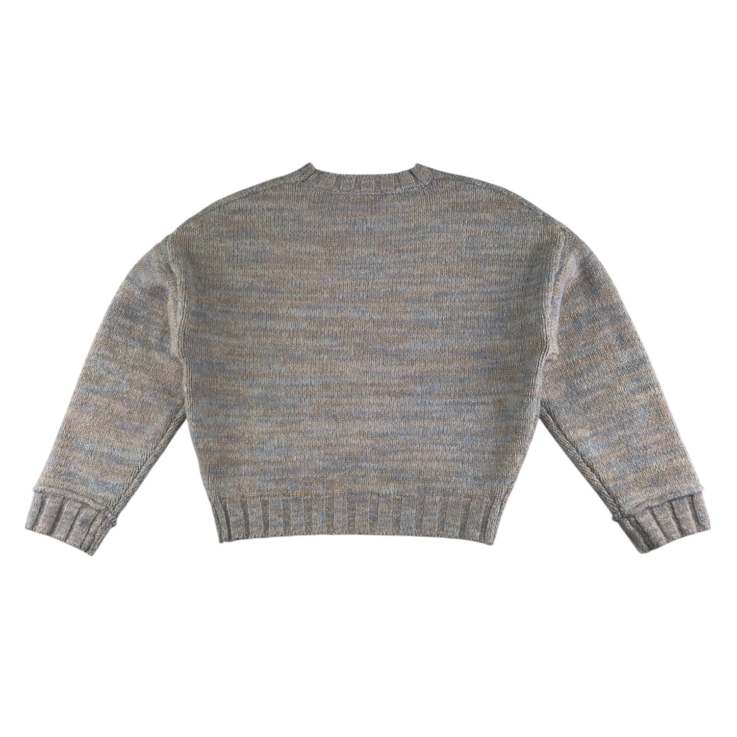 Dunnes Stores sweater 8-9 years grey optical sparkly crewneck