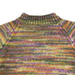 Handknitted sweater 9-10 years multicoloured stripy pattern with zipper