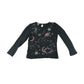 Monsoon t-shirt 9-10 years grey sequin celestial pattern