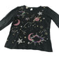 Monsoon t-shirt 9-10 years grey sequin celestial pattern