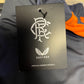 Castore Rangers FC coaches training shorts women size grey and orange