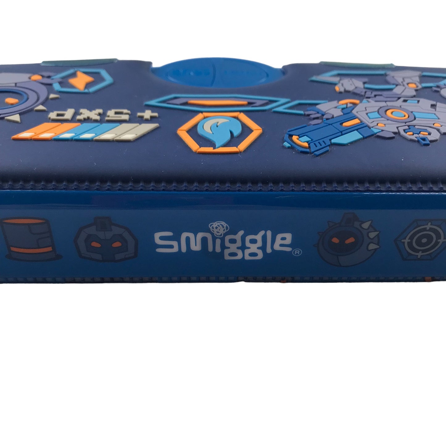 Smiggle Pop Out Pencil Case Blue Robot Theme