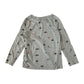 Tu t-shirt 6-7 years grey long sleeve nature print