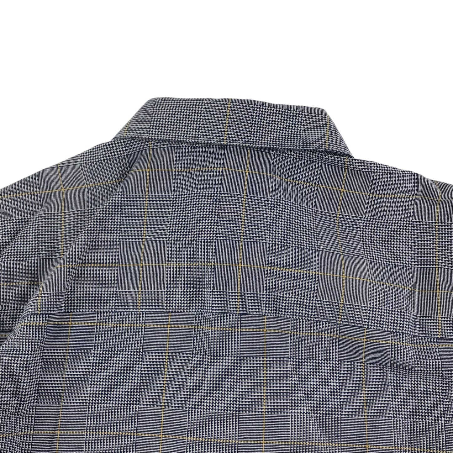 F&F Shirt Age 8 Blue Checked Long Sleeve Button Up Cotton