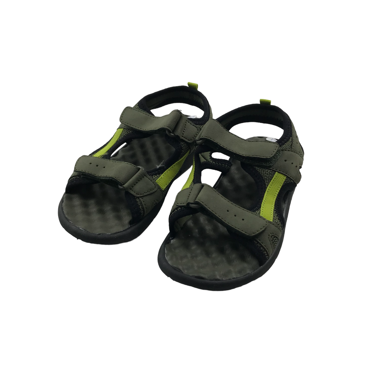 F&F Khaki Green Walking Sandals Shoe Size 13 Junior