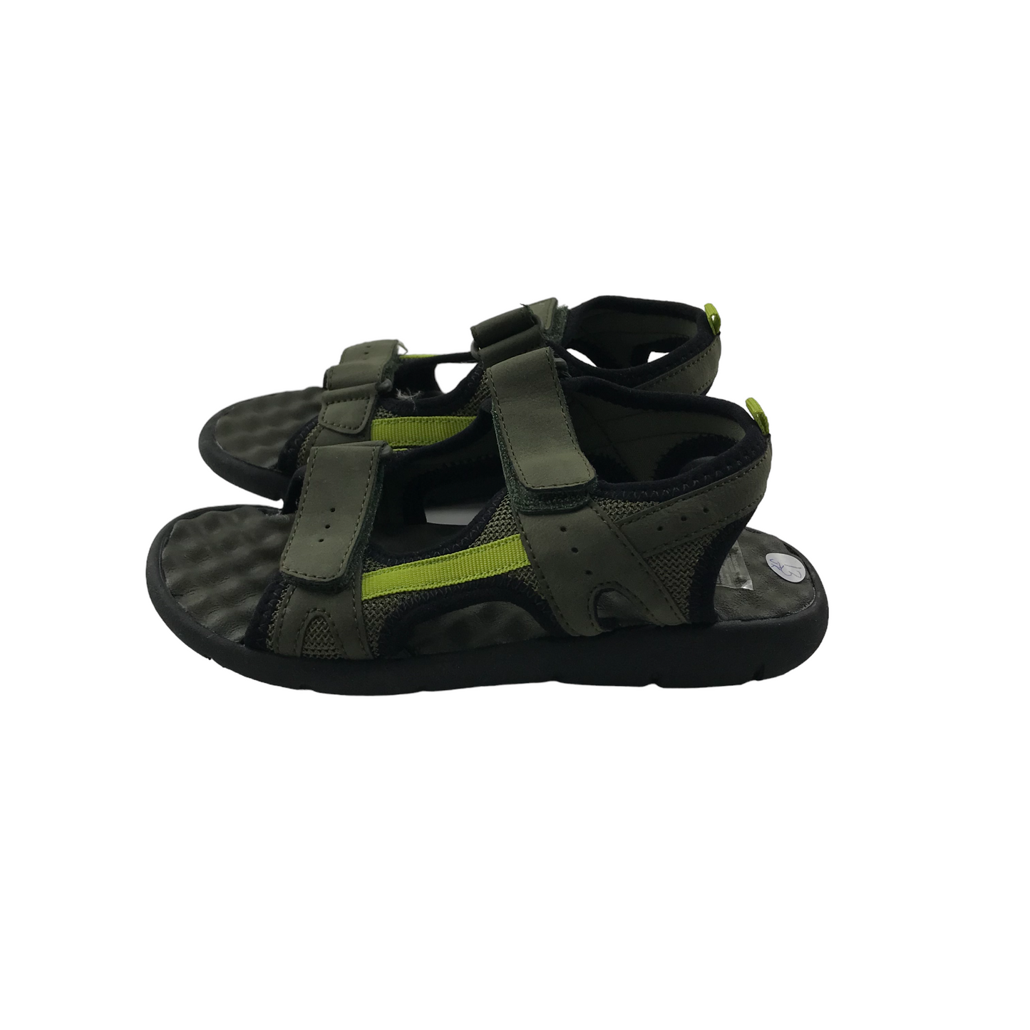 F&F Khaki Green Walking Sandals Shoe Size 13 Junior