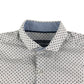 Next Shirt Age 10 White Diamond Pattern Short Sleeve Button Up Cotton