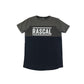 Rascal t-shirt 13-15 years navy and khaki green panelled