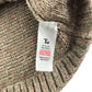Tu jumper 4-5 years grey with multicoloured threading design cable knit wool mix