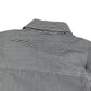 Next Shirt Age 10 Blue White Stripy Long Sleeve Button Up