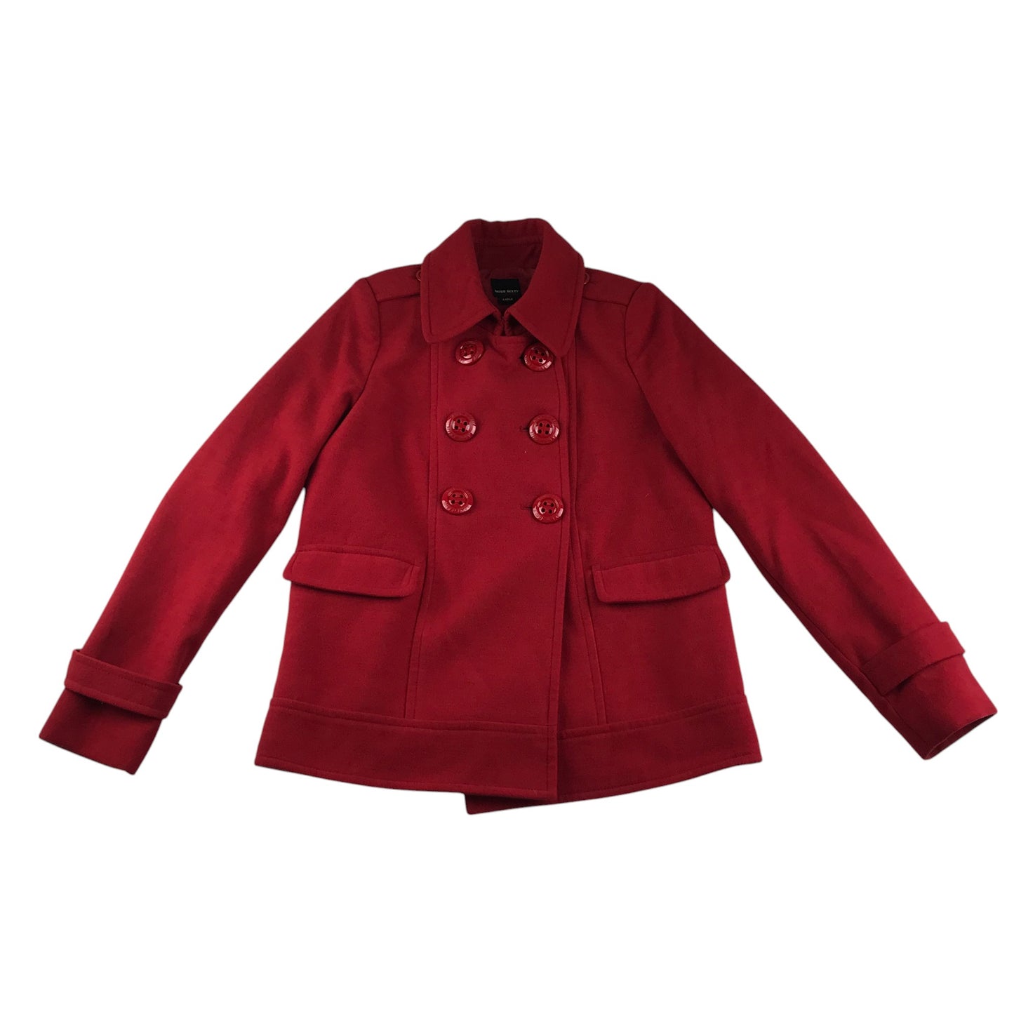 Miss Sixty coat women size L bright red double breasted