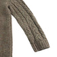 Tu jumper 4-5 years grey with multicoloured threading design cable knit wool mix