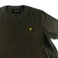 Lyle & Scott t-shirt men's M khaki with embroidered logo cotton