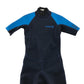 Decathlon wetsuit 4 years navy and blue short sleeve and leg