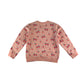 Sweater 5-6 years pink with cherry print design jersey pullover