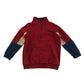 George sweater 5-6 years red quarter zipper kangaroo pocket