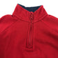 George sweater 5-6 years red quarter zipper kangaroo pocket