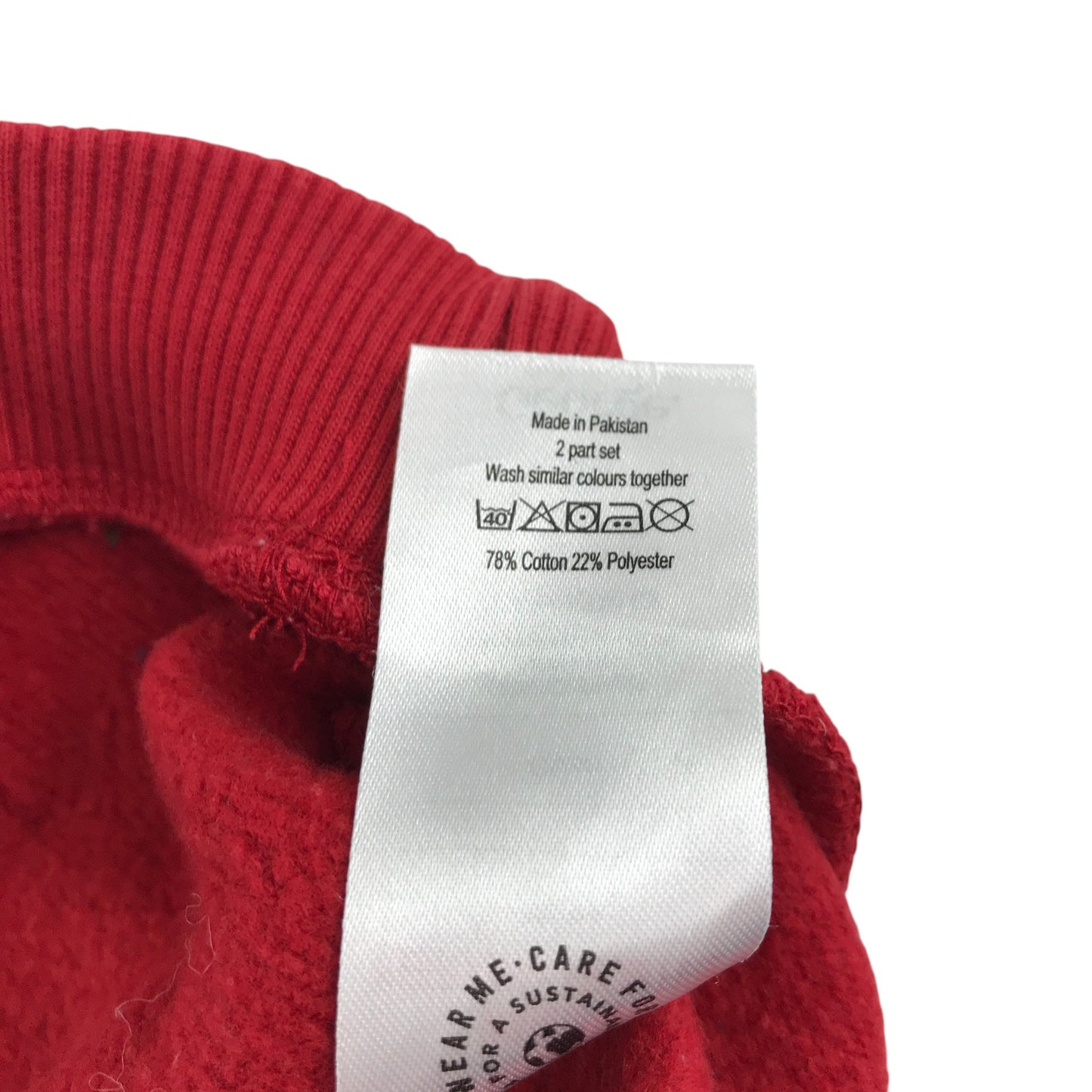 George sweater 5-6 years red quarter zipper kangaroo pocket