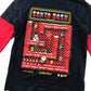 F&F Festive T-Shirt 7-8 Years Black Santa Maze Game Graphic Cotton