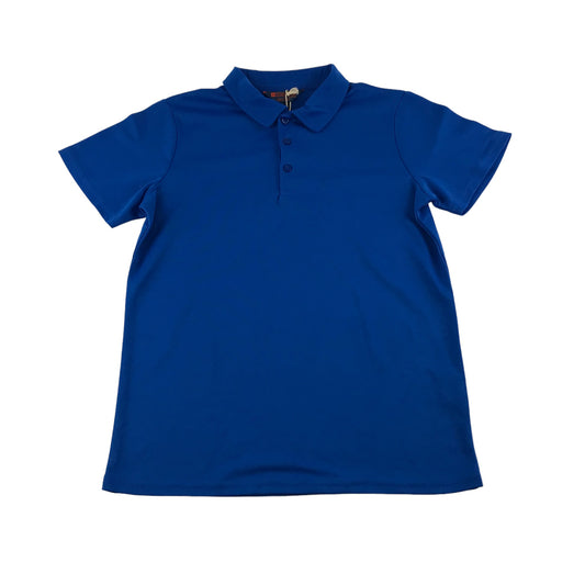 Mountain Warehouse Sport Polo Shirt Age 11 Electric Blue Short Sleeve