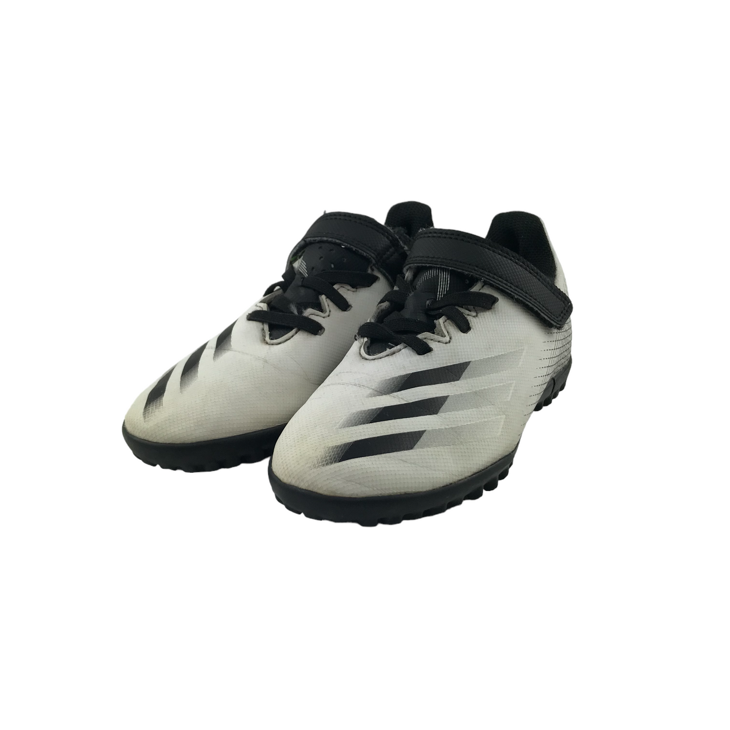 Adidas Football Boots Shoe Size 12 Junior Black and White Astroturf