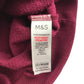 M&S sweater 6-7 years burgundy crewneck text graphic Hogwarts