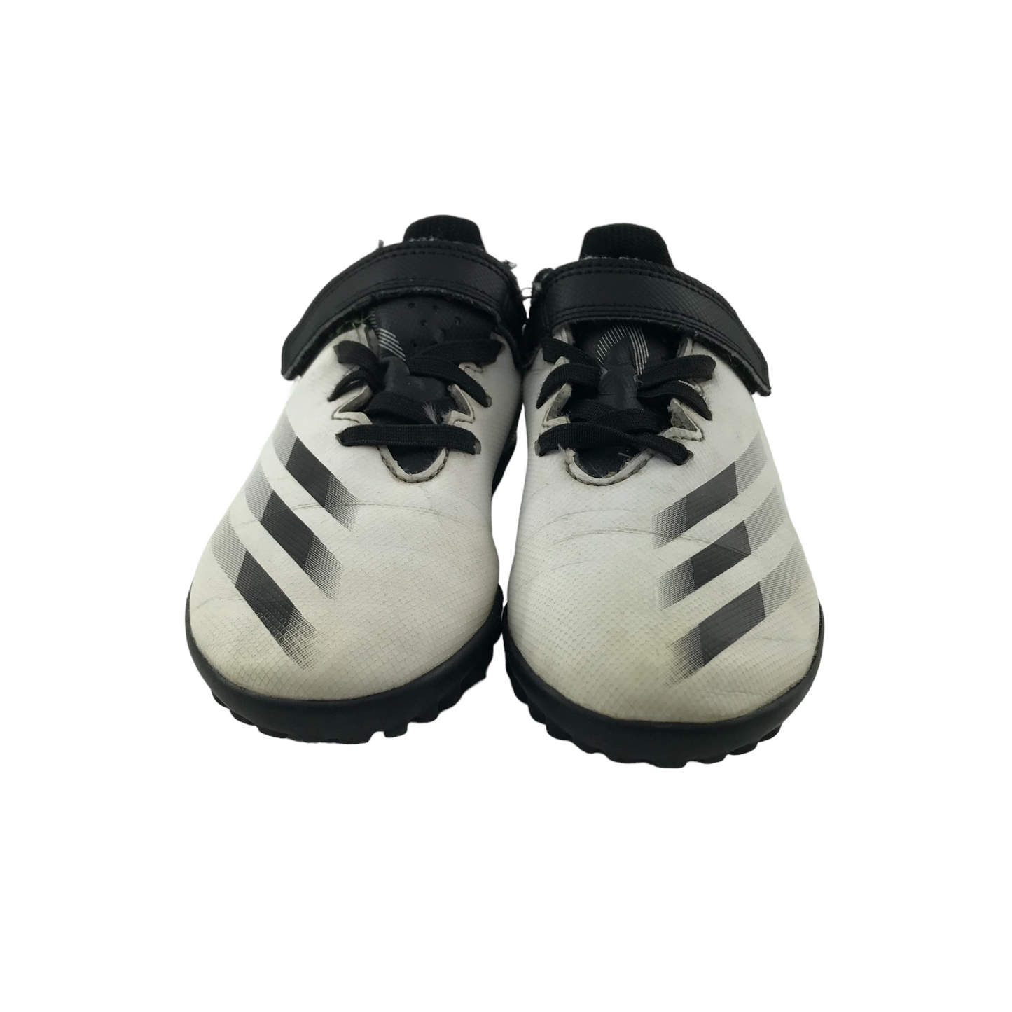 Adidas Football Boots Shoe Size 12 Junior Black and White Astroturf