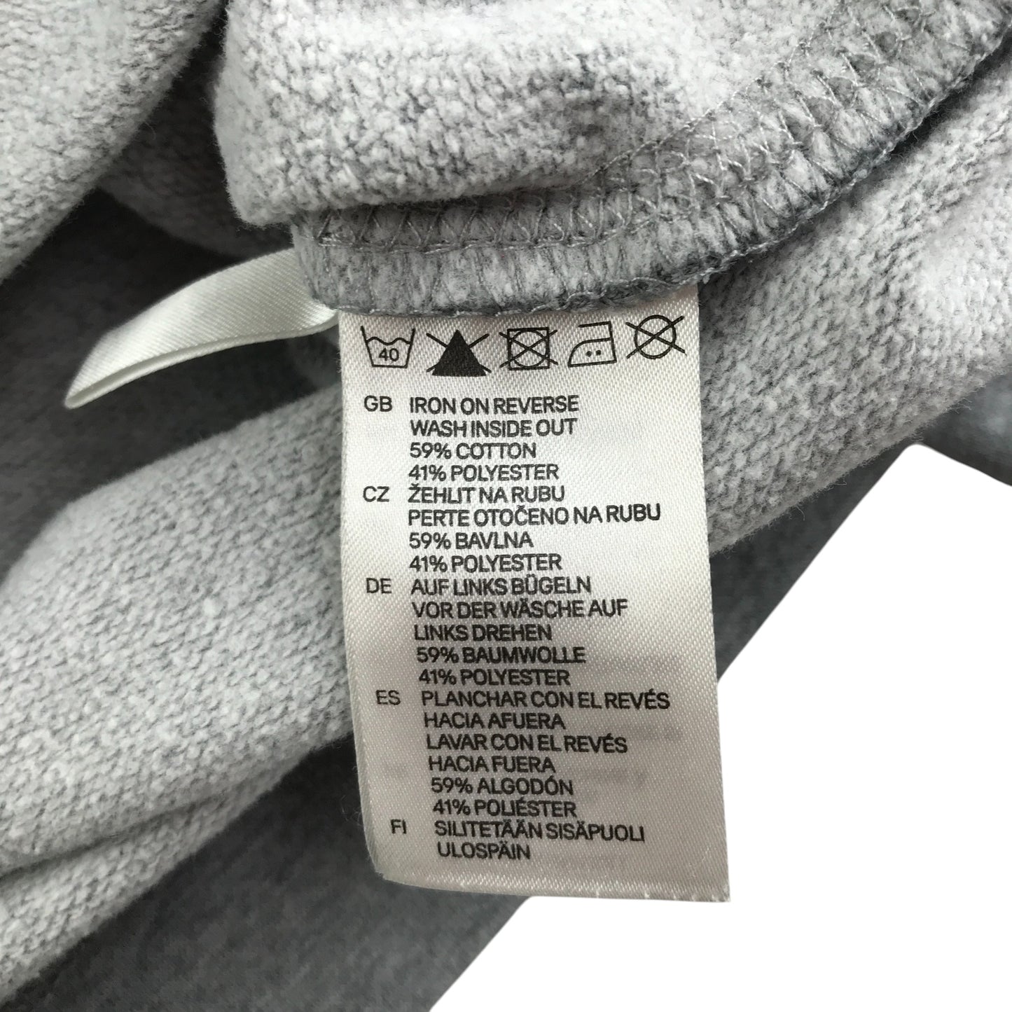 H&M sweater 7-8 years grey crewneck monster velvety graphic