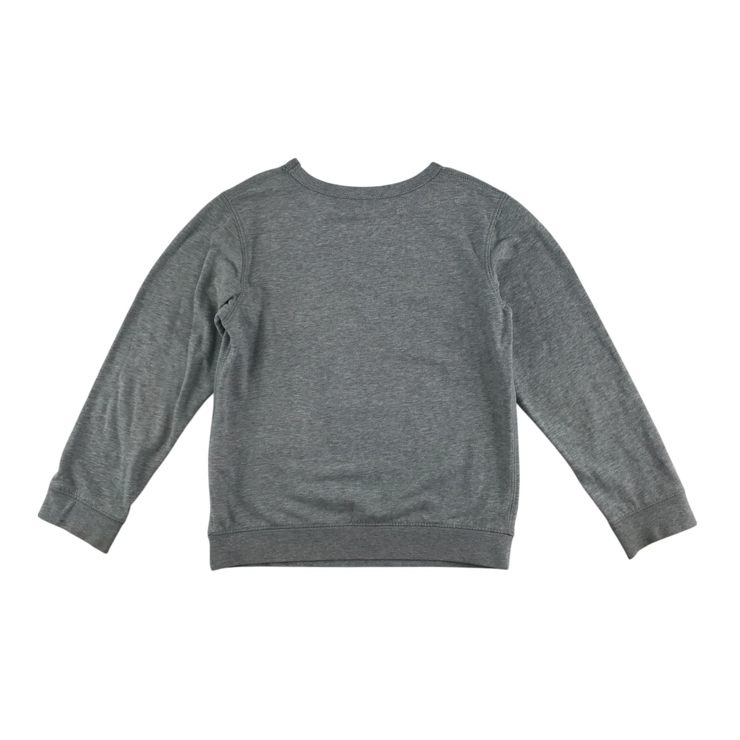 H&M sweater 7-8 years grey crewneck monster velvety graphic