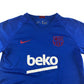 Nike FC Barcelona sports top 13-15 years blue with logos