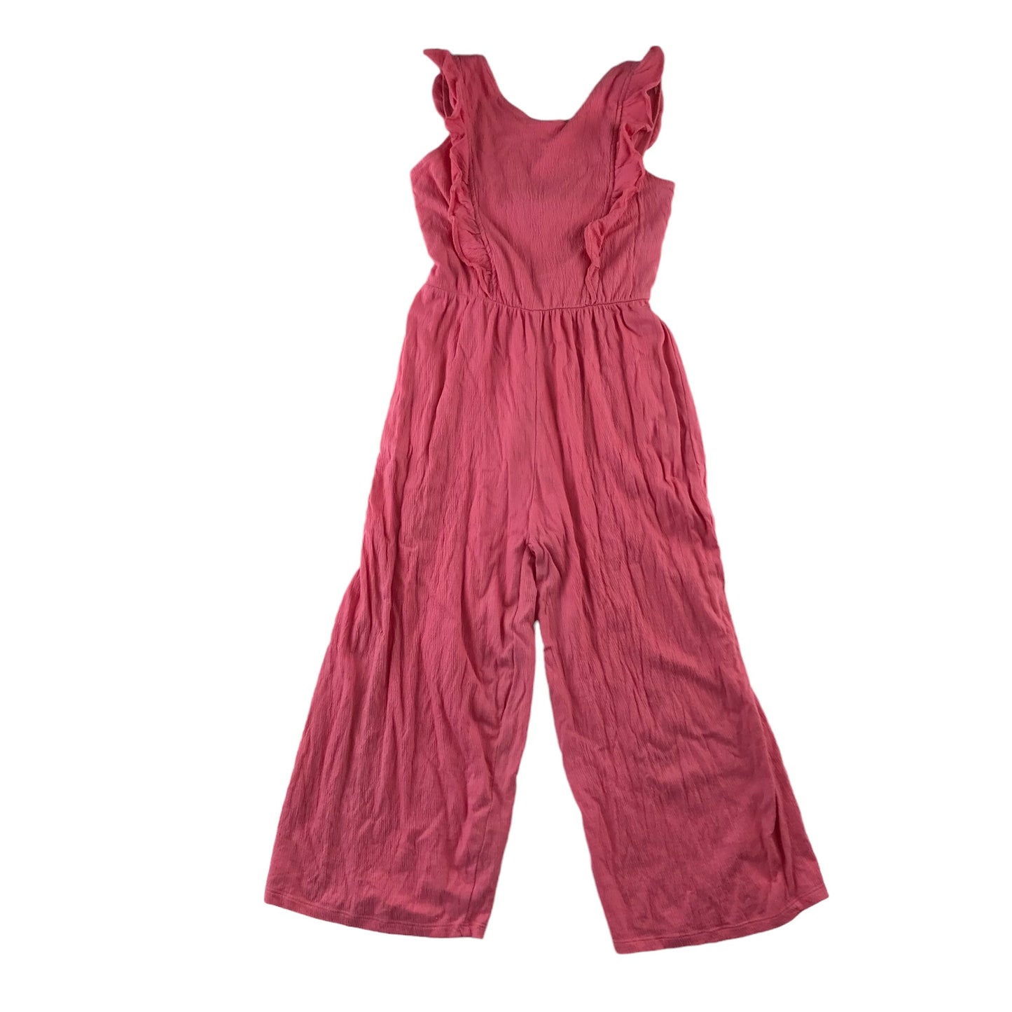 F&F jumpsuit 11-12 years pink sleeveless frill detailed