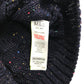 M&S jumper 6-7 years navy cable knit design with multi-coloured threading