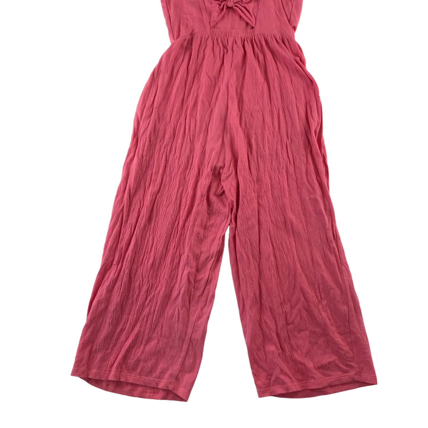 F&F jumpsuit 11-12 years pink sleeveless frill detailed