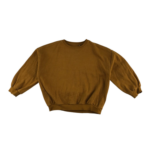 George sweater 6-7 years mustard yellow plain crewneck
